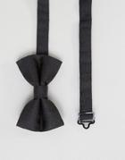 Asos Bow Tie With Metalic Desgin - Black