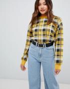 New Look Check Sweater - Yellow