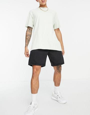 Weekday Vacant Shorts In Echo Black