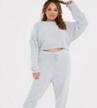 In The Style Plus X Billie Faiers Knitted Sweater In Gray-grey