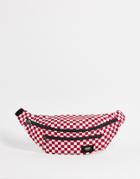 Vans Ward Cross Body In White/red Checkerboard-multi