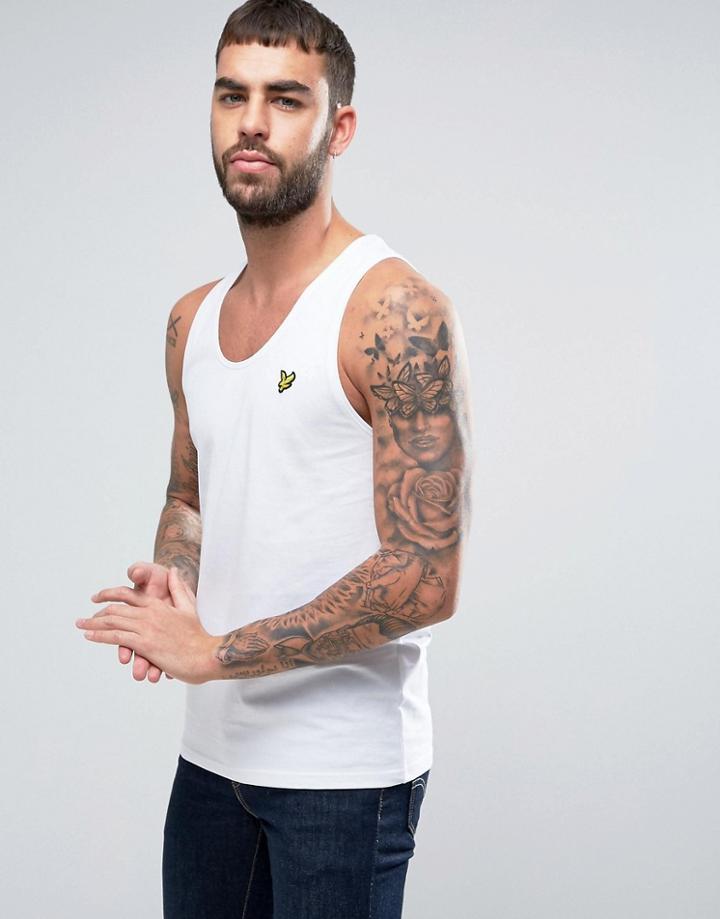 Lyle & Scott Eagle Logo Tank Regular Fit In White - White