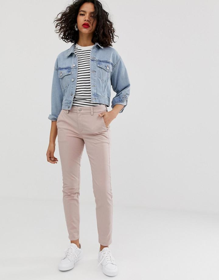 Selected Femme Chino Pants-pink