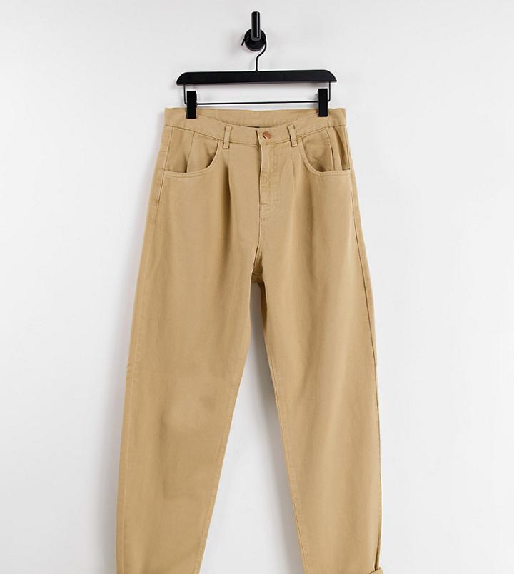 Reclaimed Vintage Inspired '83 Unisex Relaxed Fit Jean In Sand-brown