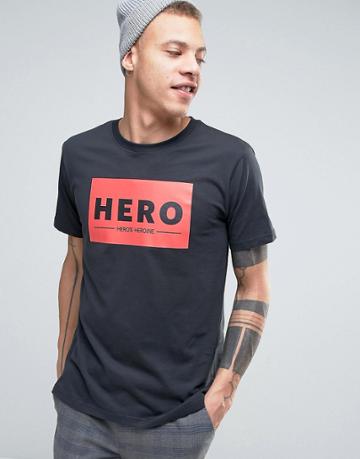 Heros Heroine Logo T-shirt - Black