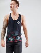 Hype Muscle Rose Tank - Black