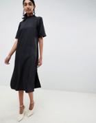 Asos Design Column Midi Dress-black