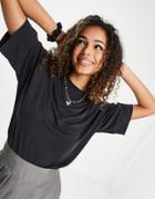 Monki Farah Oversized T-shirt Set In Black