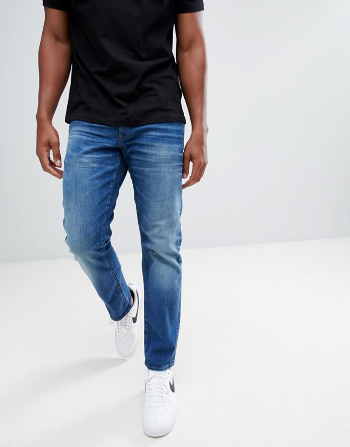 G-star 3301 Straight Jeans Medium Aged - Blue