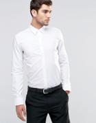 Hugo By Hugo Boss Smart Shirt In White Slim Fit - White