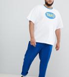 Asos Design Plus Skater Chinos In Royal Blue - Blue