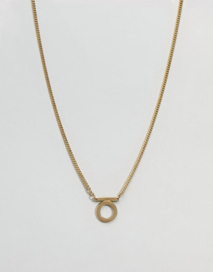 Made Gold Omega Pendant Necklace - Gold