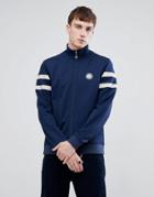 Pretty Green Tricot Track Jacket In Navy - Navy
