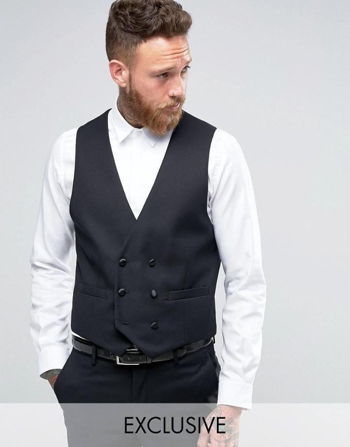 Farah Arnos Tux Vest - Black