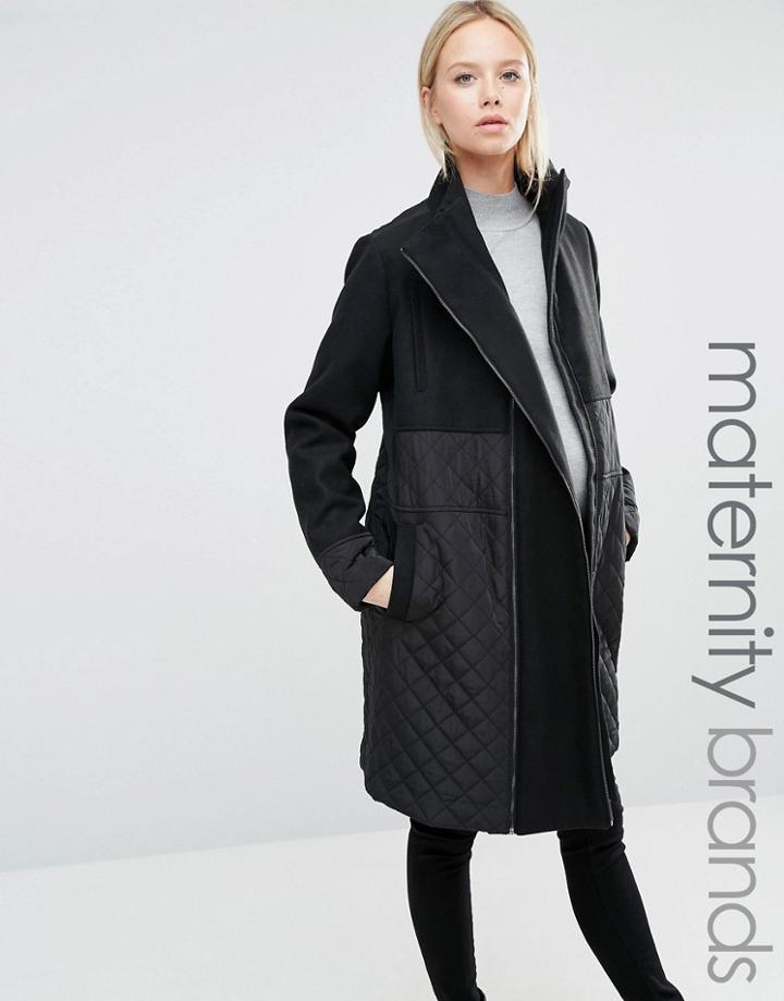Mamalicous Smart Tikka Coat - Black
