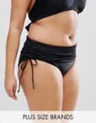 Junarose Wrap Up Bikini Bottoms - Black