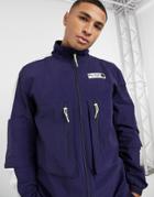 Puma Parquet Warm-up Jacket In Navy