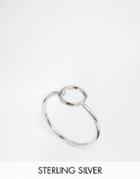Lavish Alice Sterling Silver Open Circle Ring - Silver