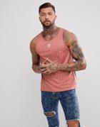 Adidas Originals Adicolor Soccer Tank In Pink Cv8611 - Pink