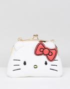 Hello Kitty X Asos Faux Fur Crossbody Bag - White