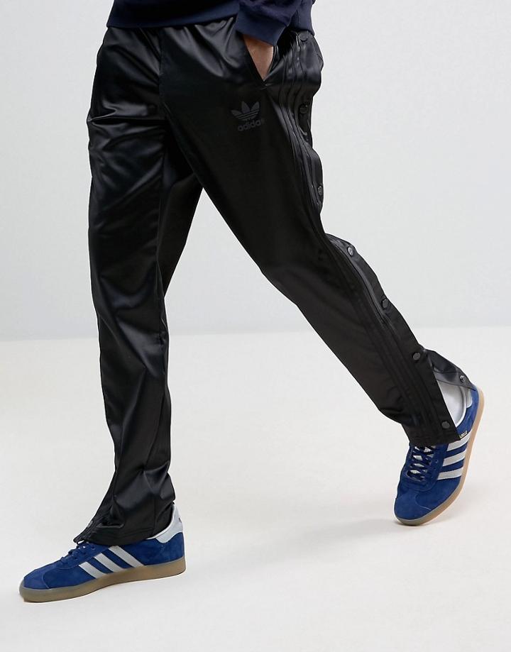 Adidas Originals Ac Popper Joggers In Black Bk0026 - Black