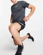 Nike Training Q5 Swoosh T-shirt In Dark Gray-grey