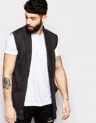 Asos Sleeveless Cardigan - Charcoal