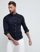 Religion Denim Shirt - Black
