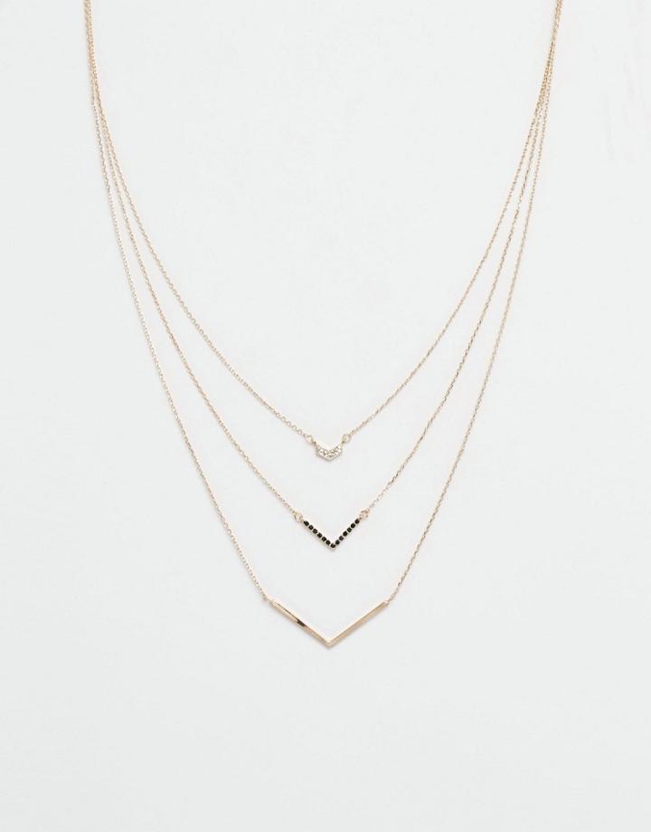 Aldo Lareiwien Multirow Necklaces - Gold