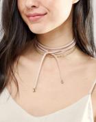 Johnny Loves Rosie Layered Tie Up Choker - Gold