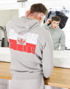 Adidas Originals Sports Club Hoodie In Gray Heather With Back Print