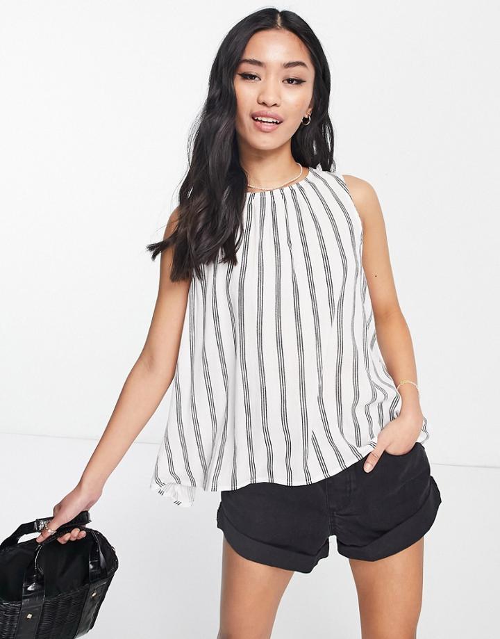 Asos Design Smock Cami In Stripe-multi