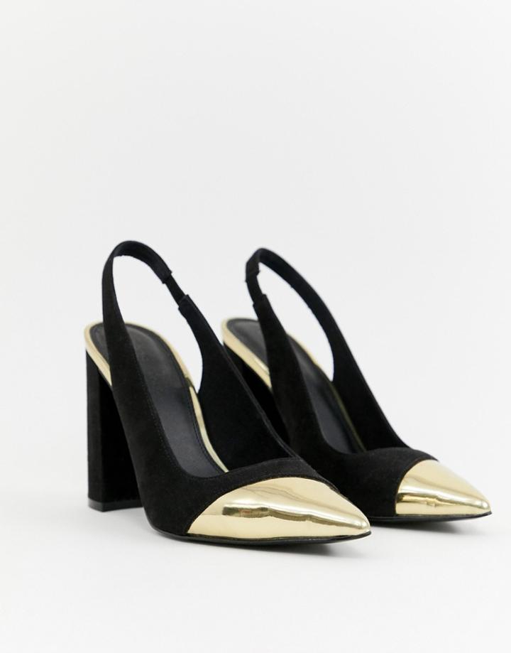 Asos Design Password Slingback High Heels - Black