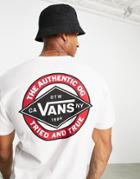 Vans Drop V Diamond Classic Back Print T-shirt In White