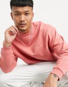 Asos Actual Oversized Sweatshirt In Pink