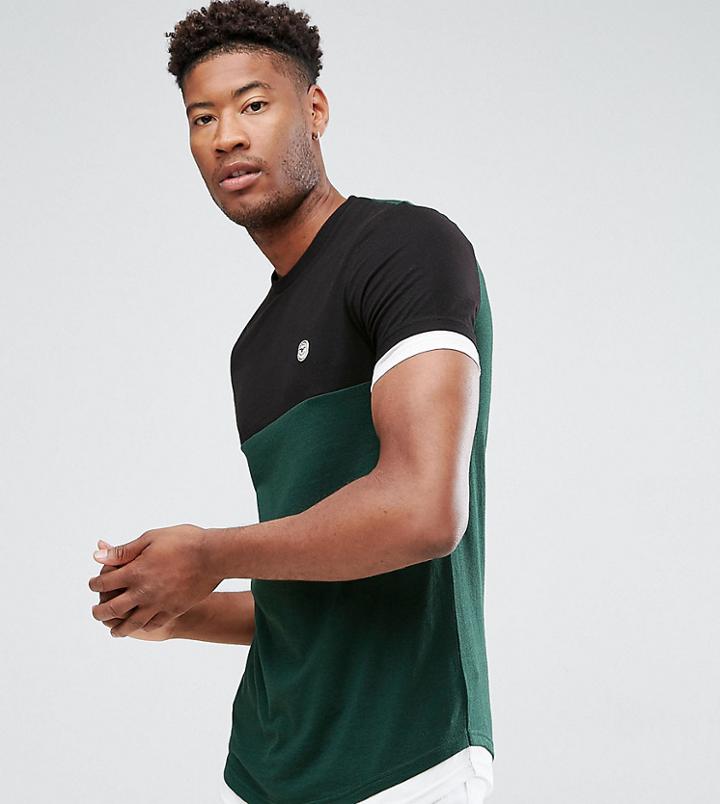 Le Breve Tall Two Tone T-shirt - Black