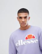 Ellesse Sweatshirt With Large Logo In Lilac - Purple