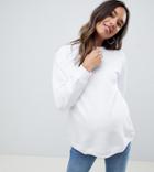 Asos Design Maternity Ultimate Sweatshirt In White