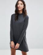 Brave Soul High Neck Dress - Black