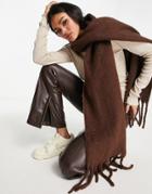 Na-kd Chunky Soft Scarf In Brown