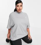 Asos 4505 Curve Icon Oversized Cotton T-shirt-grey