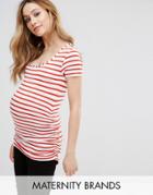 Isabella Oliver Striped Cap Scoop Top - Multi