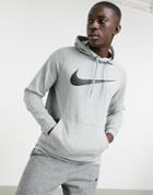 Nike Training Swoosh Hoodie In Grey