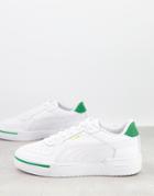 Puma Ca Pro Sneakers In White And Green