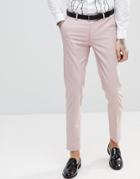 Asos Skinny Tuxedo Suit Pants In Dusky Pink - Pink