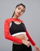 In The Style Charlotte Crosby Long Sleeved Extreme Crop Top - Black