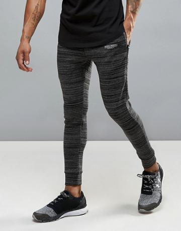 Muscle Monkey Skinny Joggers In Black - Black
