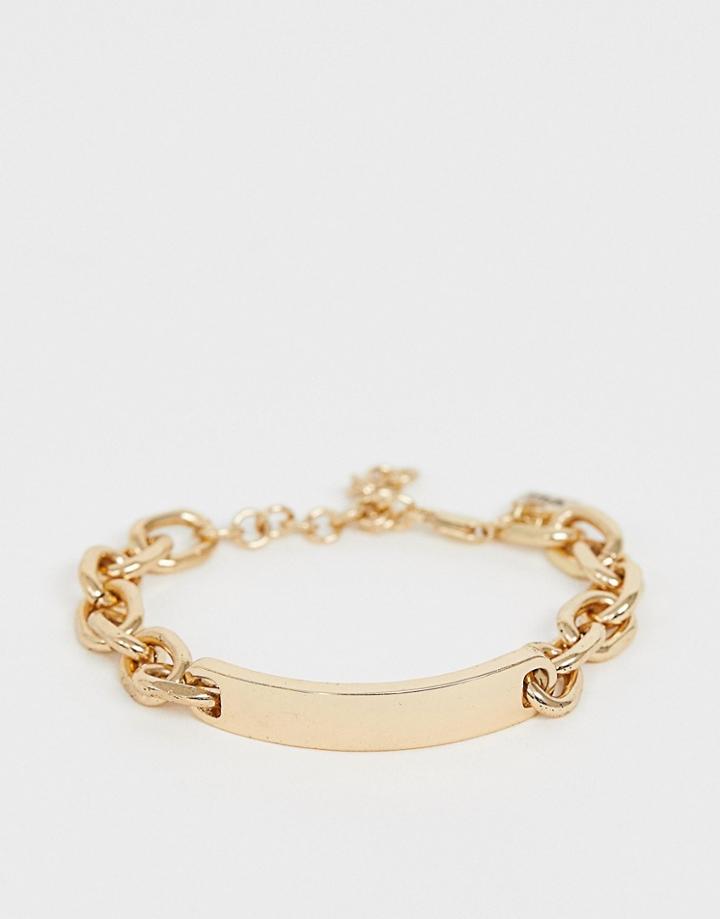 Wftw Id Chain Bracelet In Gold - Gold