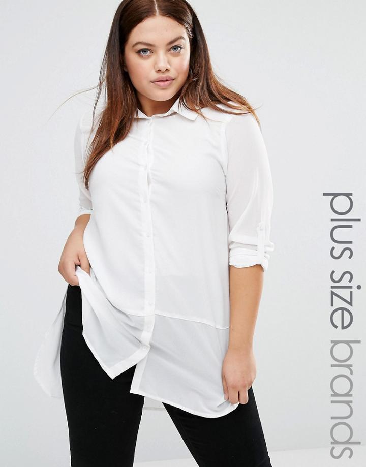 New Look Plus Blouse - White