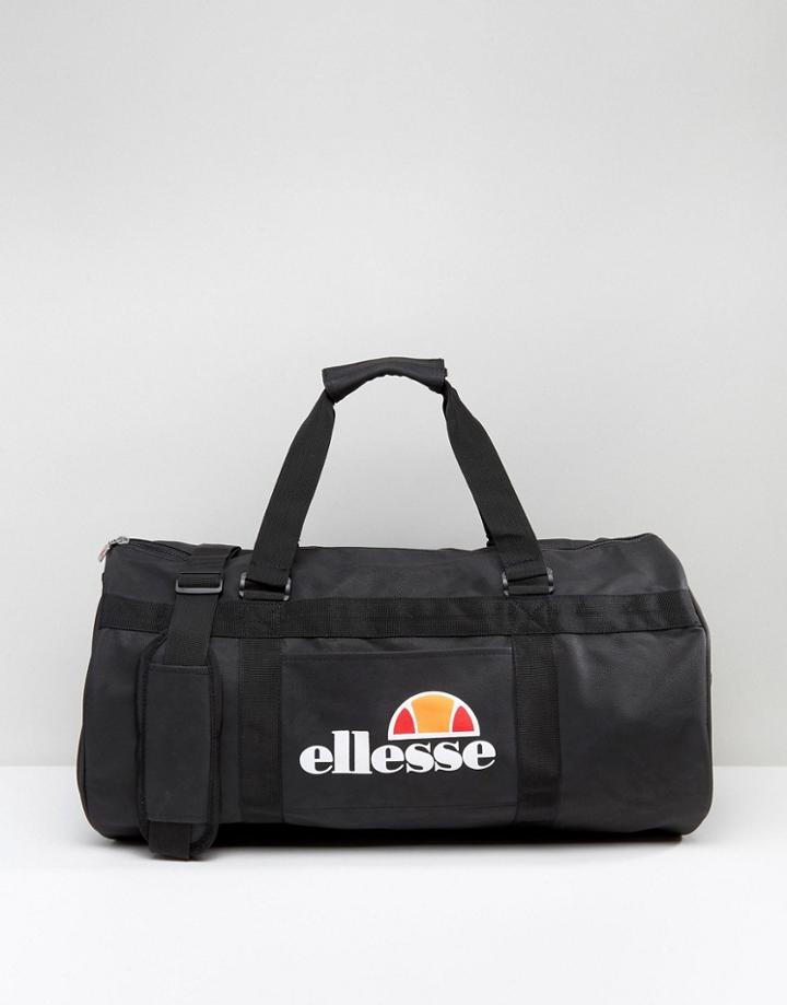 Ellesse Barrel Bag With Logo - Black